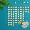 thumbnail image 3 of 120 piezas / paquete de rebanadas de natural, de sin terminar, rebanadas de rústicas para manualidades DIY, decoraciones de Corazón BLESIY piezas colgantes, 3 of 7