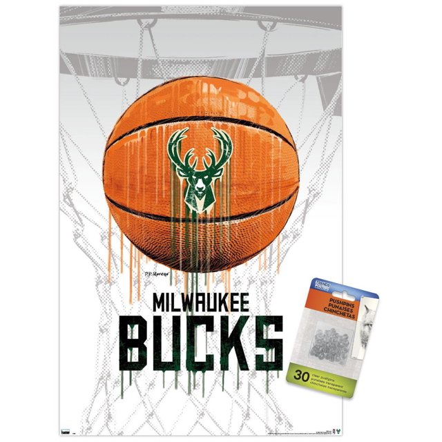NBA Milwaukee Bucks - Ballon goutte à goutte 20