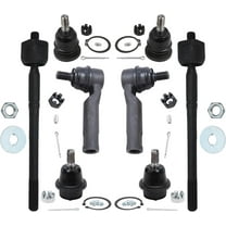Detroit Axle - 8pc Front Suspension Kit for Toyota 2005-2018 Tacoma 4 Upper Lower Ball Joints 4 Outer Inner Tie Rod Ends 2006 2007 2008 2009 2010 2011 2012 2013 2014 2015 2016 2017 Replacement