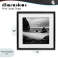 thumbnail image 4 of Stupell Industries Tropical Clear To The Horizon Black Framed Print Under Glass, 13 x 13, by Chip Forelli, 4 of 8