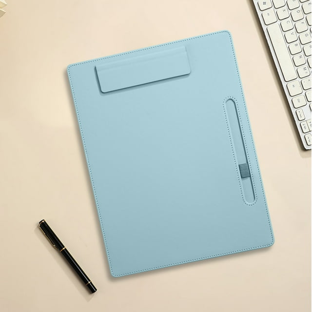 Dvkptbk Folder Board Student Notepad Writing Board Business Folder Office Contract Signatures Pad Menu Folder Leather Plywood