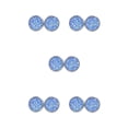 thumbnail image 3 of Jumpingount Pendientes de acero inoxidable simples llamativos gotas para los oídos antisensibilidad superficie lisa ligeros pendientes azul cielo Cielo azul 5Conjunto, 3 of 6