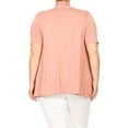 thumbnail image 4 of Women's Casual Open Front Short Sleeve Cardigan Lightweight Solid Layering Top, 4 of 5
