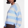 thumbnail image 4 of No Boundaries Essential Crewneck Sweater, Lightweight, Women's and Women's Plus XXS-4X, 4 of 5