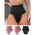 thumbnail image 6 of Women's Shaping Underwear Set - Mesh Splicing, Pure Color (3pcs), 6 of 6
