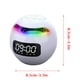 thumbnail image 3 of Pisexur Electrónica para Hombres Altavoz Bluetooth Inalámbrico Subwoofer Colorido con Pantalla LED Radio FM Reloj Despertador Tarjeta Bluetooth Hi-Fi Reproducción de Música MP3 Electrónica para Niños, 3 of 5