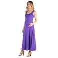 thumbnail image 3 of Maternity Scoop Neck Sleeveless Maxi Dress, 3 of 7