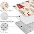 thumbnail image 5 of Beige Christmas Tree Pattern Bathroom Rugs Sets 3 Piece,Toilet Cover Set,Absorbent Non Slip Bathroom Mats Sets with U-Shaped Contour Rug Toilet Rug Set, 5 of 5