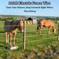 thumbnail image 3 of Electric Fence Polywire 1640 Feet 500 Meters, 9 Stainless Steel Strands for High Conductivity, UV & Rust Resistant Portable Electric Fencing Rope for Livestock, Horses, G, 3 of 6