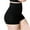 Black, variant on Women's High-Waist Corset Shorts Silicone Anti-Roll-Up Seamless Shape-Shaping Shorts Buttocks Boxer Short Pants