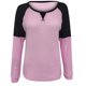 thumbnail image 4 of Pntutb moda mujer verano camiseta manga larga Casual Patchwork top blusa Pntutb Pntutb-3487, 4 of 6