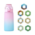 thumbnail image 1 of Asequibilidad Botella de 600 ml, Juego actualizado de botella de agua con pajita para beber de 7 cápsulas, Botella de agua para exteriores Calidad Experiencia de usuario Sostenibilidad, 1 of 5
