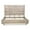 Gray, variant on Pemberly Row King Size Panel Bed Handcrafted from Solid Wood in Dark Brown