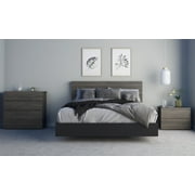 Nexera 4-Piece Bedroom Set With Bed Frame, Headboard, Nightstand & Dresser, Queen