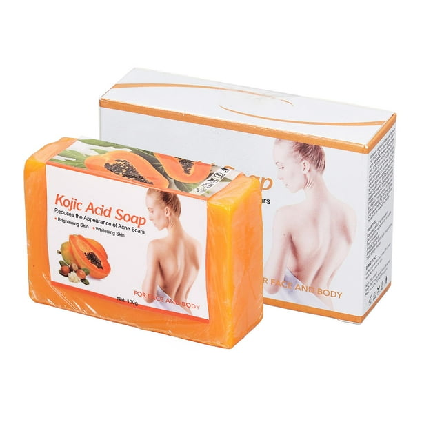 Kojic Acid Soap, Anti Dark Spots, Skin Lightening, Valitic, Kojic Acid, Papaya Extract, Herbal Whitening Bars for Unisex