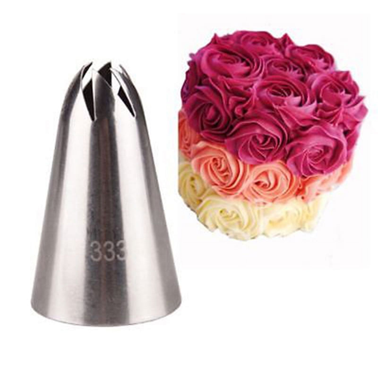 Large Rose Cream Icing Piping Nozzle Stainless Steel Pastry Tips Nozzle BakeQ WA