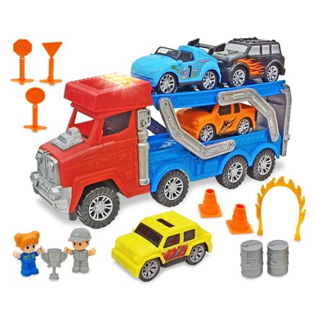 Kid Connection Light & Sound Block Vehicles Playset, 30 Pieces ...