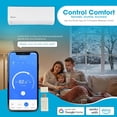 thumbnail image 2 of Klimaire 26,000 BTU Hyper Heat 2-Zone 23 SEER2 Heat Pump Wall Mounted Mini Split Heat Pump System w/ All Inclusive Installation Kits (9,000 BTU + 18,000 BTU) - R454B, 2 of 8