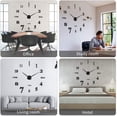thumbnail image 5 of Reloj de pared con pegatinas visuales 3D, relojes de pared DIY reutilizables, adecuados para decoración, regalo, hogar, restaurante, oficina y Hotel Ormromra LN-2151-1, 5 of 5