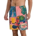 thumbnail image 2 of Logiee Colorful Summer Fruit Table Print Mens Swim Trunks Quick Dry Board Shorts,Breathable Hawaii Beach Shorts Swimwear Bathing Suits-XX-Large, 2 of 6