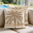 thumbnail image 2 of Pillow Covers 20x20 Set of 2, Brown Coastal Palm Tree Square Throw Pillow Covers for Couch/Sofa/Living Room, Vintage Summer Tropical Botanical Decorative Soft Pillowcases for Couch Throw Pillows, 2 of 9