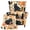 Black Cat Orange Floral, variant on Yspwyqan Fall Chair Covers For Living Room, Stretchy Polyester Blend Wing Chair Covers, Maple Music Note Washable Wingback Chair Slipcover for Bedroom Decor