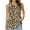 Yellow, variant on Womens Leopard Tank Tops Dressy Casual Sleeveless Crewneck Blouses Going Out Tunic Tee Shirts