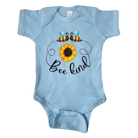 

Inktastic Bee Kind Bees and Sunflower Gift Baby Boy or Baby Girl Bodysuit