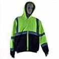 thumbnail image 3 of Petra Roc LBHSW-C3-M Sweatshirt Hooded Two Tone with Liner ANSI 107-Class 3 2 Slash Pockets Zipper Closure, Lime & Black - Medium, 3 of 3