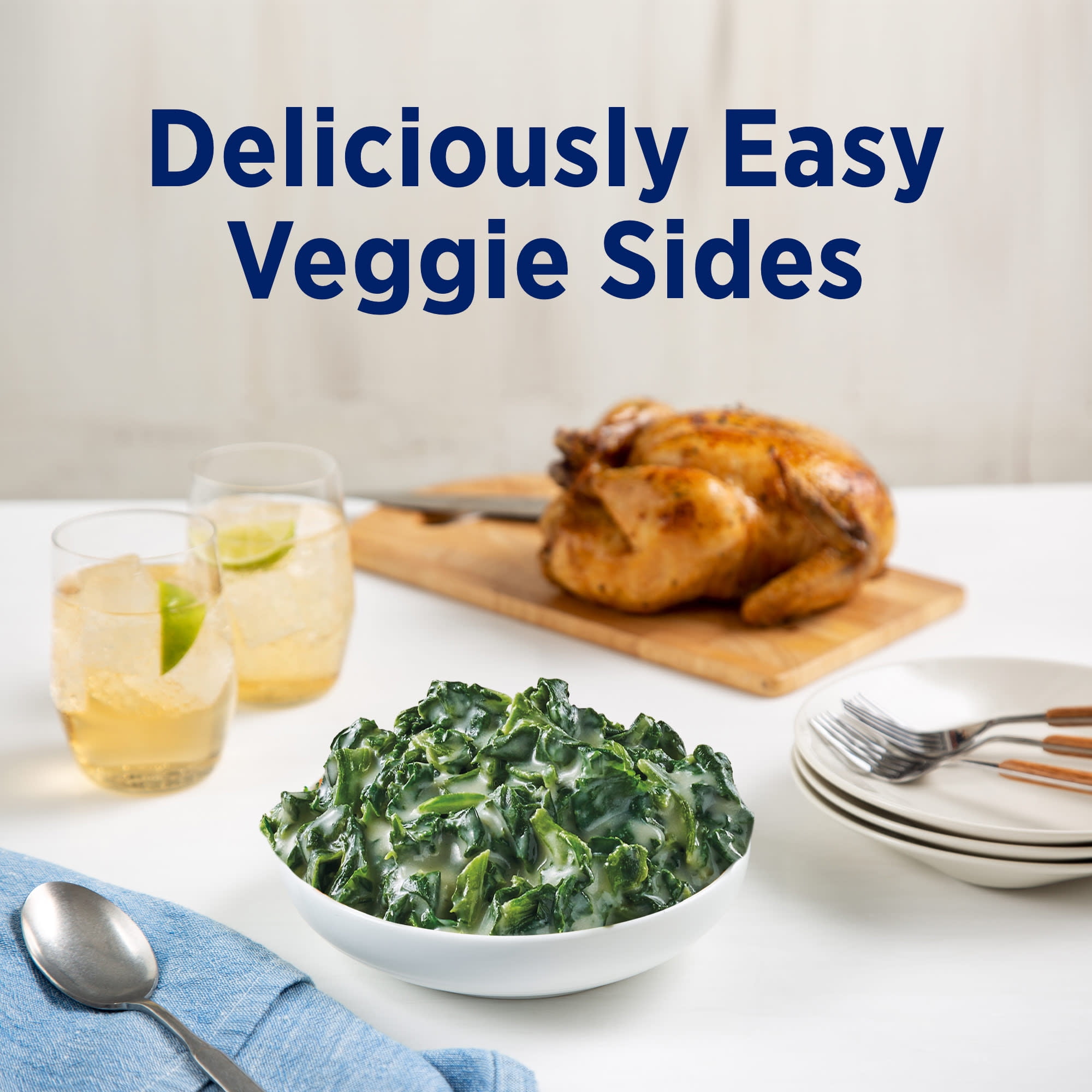Birds Eye Steamfresh Creamed Spinach, Frozen Vegetables, 10.8 oz. Box