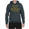 thumbnail image 3 of Wild Bobby, Gold Feed Me Tacos And Tell Me I'm Pretty Cinco de Drinco Cinco De Mayo Unisex Hoodie Sweatshirt, Charcoal, Large, 3 of 5
