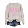 thumbnail image 3 of Merry Christmas Sweatshirts Womens Crewneck Christmas Printed Shirts Loose Long Sleeve Blouses Casual Xmas Sweatshirt Holiday Party Pullover Sweater Tops M, 3 of 5