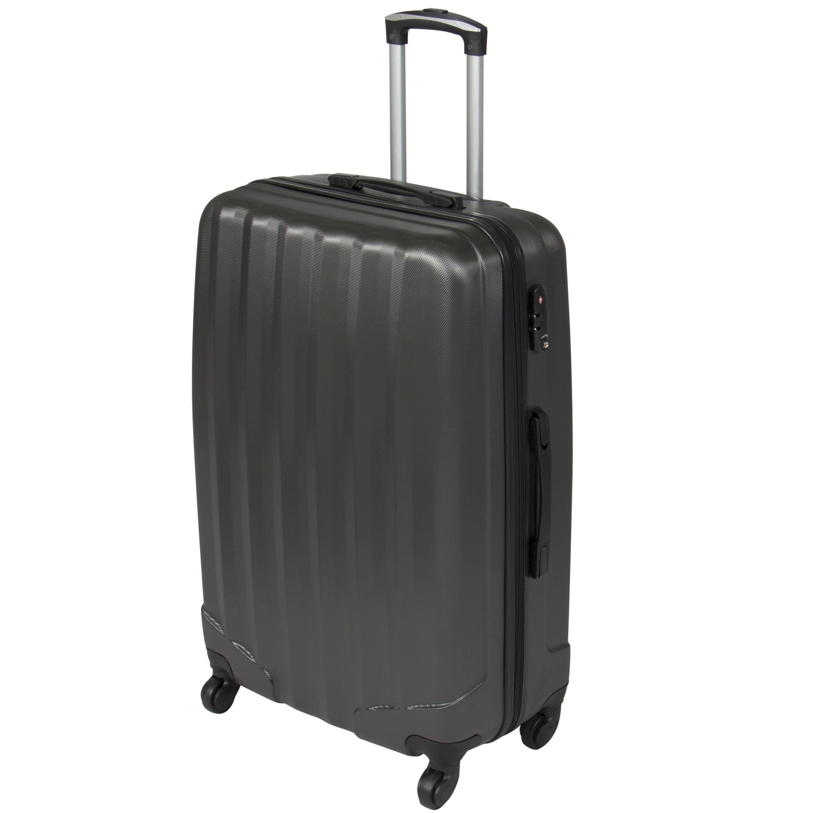 Hardshell 3 Piece Luggage Set Spinner Travel Bag W/ TSA Lock- Gray | Walmart Canada