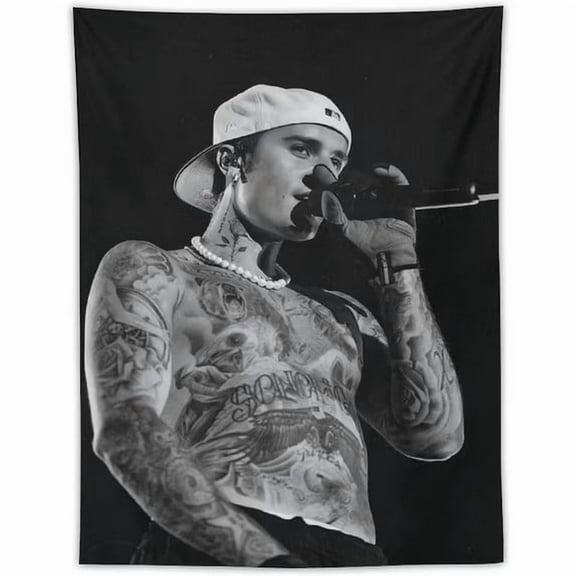 American Star Tapestry justin star bieber Flag Tapestry Suitable for College Dormitory Cave Bedroom Living Room Office Party Decoration Fans Gift