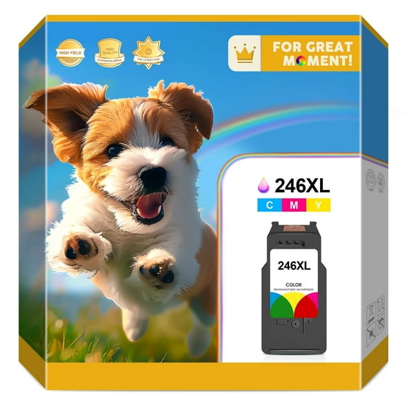 Printer 246 Ink for 246XL Ink Cartridges 246 ink for Canon Ink 246 CL-246XL Compatible with Canon MX492 MX490 MG2522 TS3120 MG3022 MG2520 MG2920 TR4520