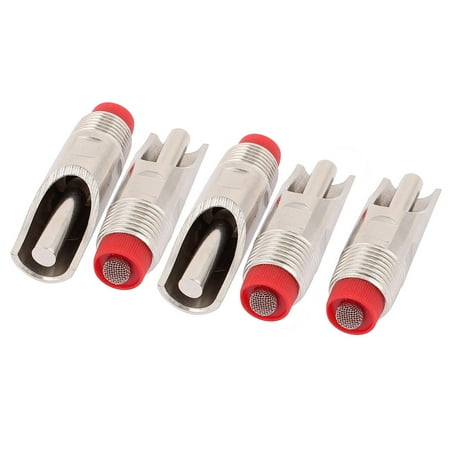Unique Bargains Pig Swine Livestock Water Drinking Stainless Steel Nipples Waterer Drinkers 5pcs