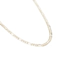 thumbnail image 2 of Cadena Figaro 3x1 Bitono 6.5mm Unisex 60 cm Chapa De Oro 18k Ametrinaa MPCA0015-60, 2 of 5
