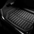 thumbnail image 3 of FH Group PU Leather Floor Mats for Auto Car SUV Van Deep Tray Waterproof - Black, 3 of 7