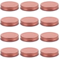 thumbnail image 2 of BRIGHTFUFU 12pcs Round Lids for Jars Leak-proof Metal Lids Airtight Jars Lids Replacement Jar Supply, 2 of 8