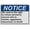 Warning Sign 5, variant on ANSI Policies Regulations Sign Supervise Children You Are Responsible - 8"x12" Weatherproof UV Resistant Plastic Safety Sign