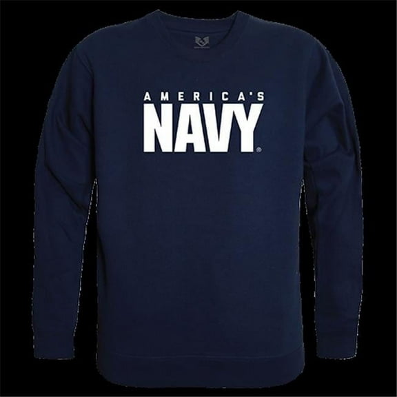 US Navy Graphic Crewneck Sweatshirt, Navy - Large