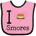 thumbnail image 3 of Inktastic I Love Smores Girls Baby Bib, 3 of 4