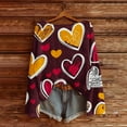 thumbnail image 4 of VISALY Valentine sweater Plus Size Hearts Sweater with Bow Flower Printed Cotton Sweaters Oversized Sweaters Fitted Sweaters Trendy Plus Size Pullover Sweater Loose Sweaters Base Sweater Wine L, 4 of 4