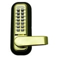 thumbnail image 3 of Lockey 2835Dc 2000 Series Keyless Entry Double Combination Mechanical Lever Set - Brass, 3 of 7
