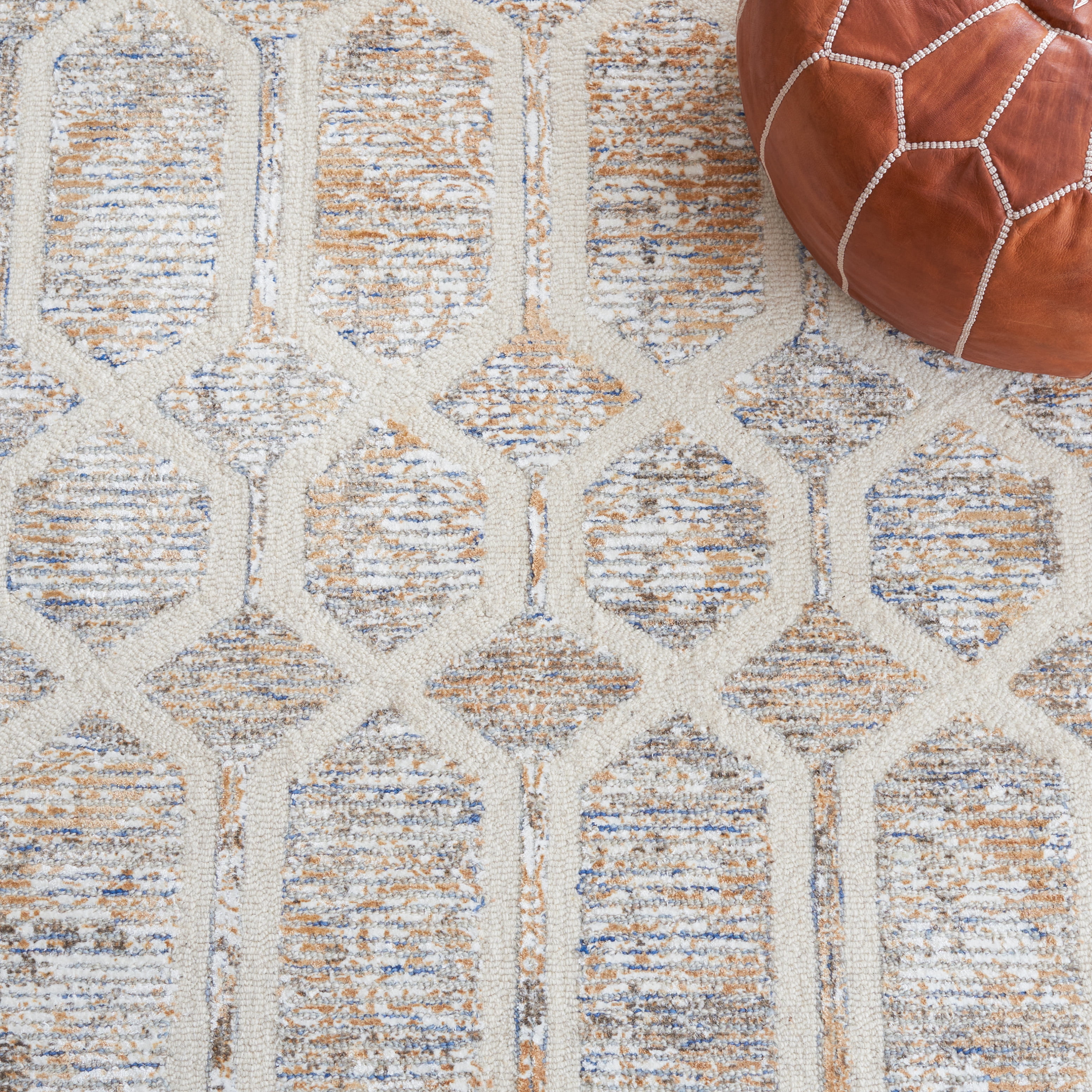 SAFAVIEH Artistry Jorie Geometric Area Rug, Ivory/Gold, 4' x 6'
