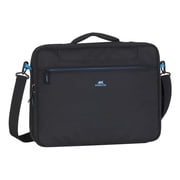 RIVACASE 8087 Regent II Clamshell Bag With 16 Laptop Pocket, Black