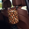 thumbnail image 5 of Naloa Christmas Gingerbread Cookies Car Trash Can Garbage Car Accessories Trash Can Car Waste Bin for for Driver and Passenger Any Vehicle, 5 of 7
