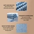 thumbnail image 2 of SLYNSHome Cleaning Supplies Fleece Cleaning Cloth Wavy Cleaning Rag Kitchen Cleaning Towels Cleaning Essentials - Blue, 2 of 7
