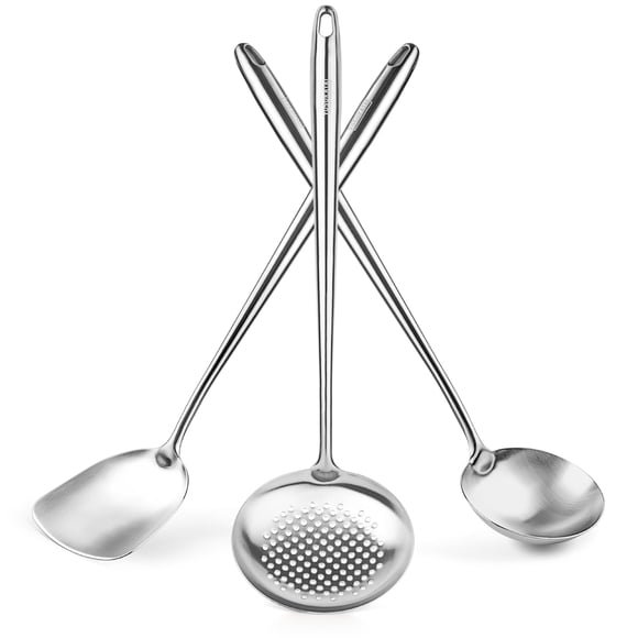 Set de utensilios de cocina YOSUKATA de acero inoxidable de 17" de 3 piezas