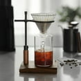 thumbnail image 3 of Adjustable Pour over Coffee Stand - Vintage Dripper Station with Wooden Base, Tools for Home & Cafe, 3 of 6